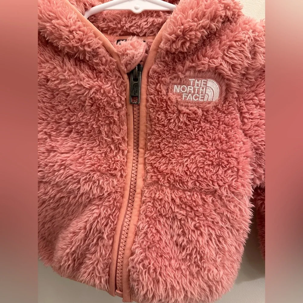 The North Face Baby Bear Full Zip Hooded Coat 0-3M - Picture 3 of 14